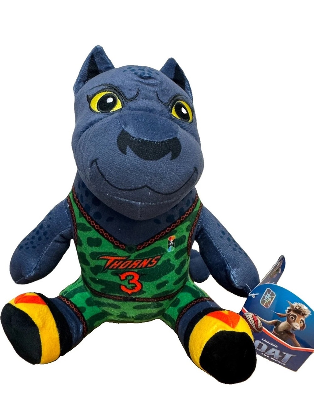 GOAT The Movie JETT FILLMORE Black Panther Sitting Plush / #3 / 9" / BRAND NEW